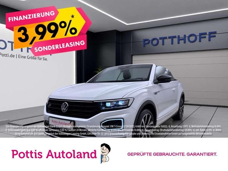 Weiß Gebraucht 2021 VW T-Roc Cabriolet R-line Cabrio | 24.222 € (Fairer Preis) - Bild 1/4