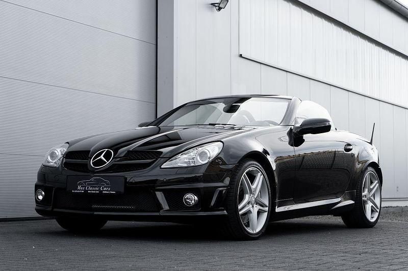 Schwarz Gebraucht 2009 Mercedes SLK55 AMG AMG Cabrio | 35.490 € (Guter Preis) - Bild 1/4