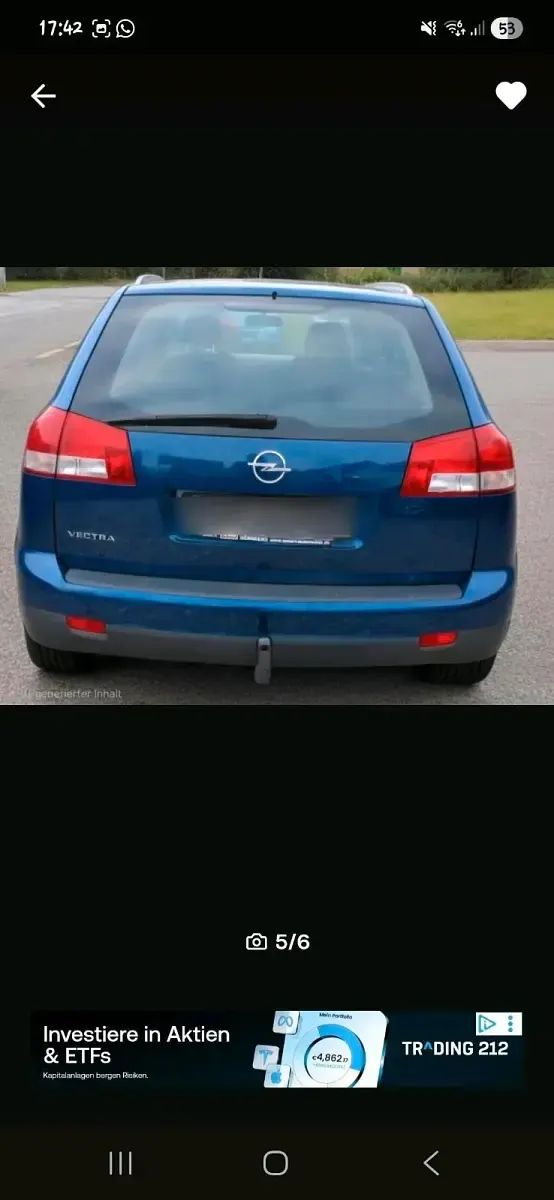 Gebraucht Opel Vectra 122 PS (89 kW) 2004 Blau Kombi