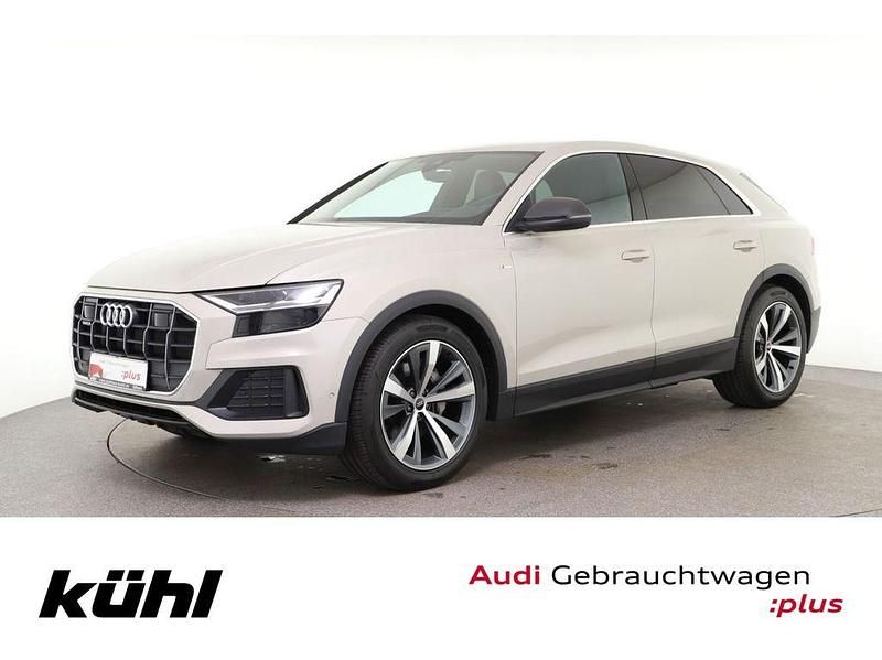 Vikunjabeige metallic Gebraucht 2022 Audi Q8 S-Line SUV | 59.980 € (Superpreis) - Bild 1/4