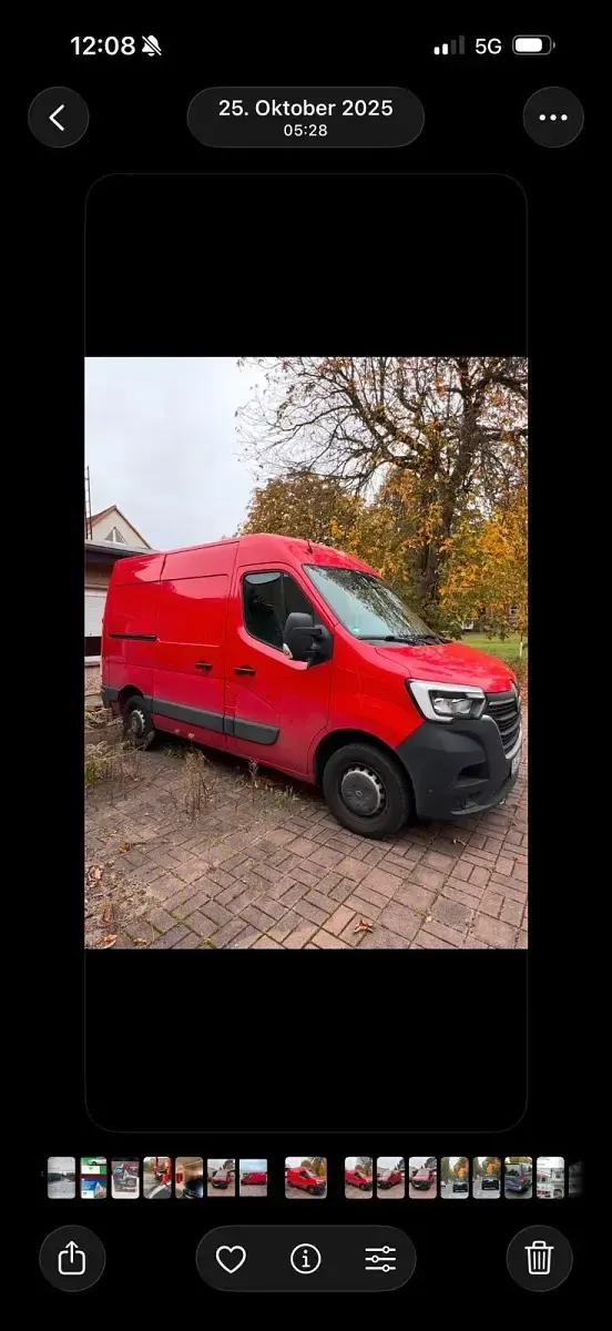 Gebraucht Renault Master 150 PS (110 kW) 2021 Rot Van / Kleinbus