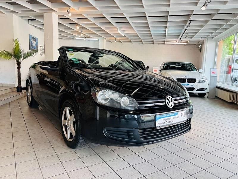 Schwarz Gebraucht 2012 VW Golf Cabriolet Cabrio | 6.590 € (Guter Preis) - Bild 1/4