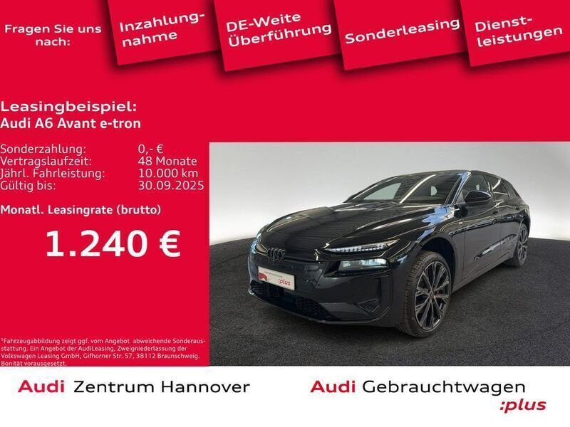 Mythosschwarz metallic Gebraucht 2025 Audi A6 e-tron Performance Kombi | 104.990 € - Bild 1/4
