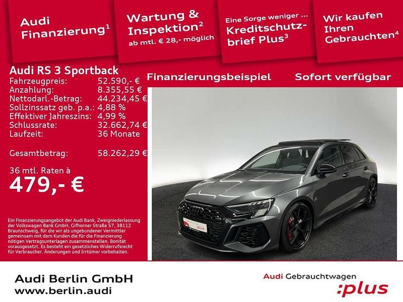 Daytonagrau perleffekt Gebraucht 2022 Audi RS3 Kleinwagen | 52.590 € (Fairer Preis) - Bild 1/3