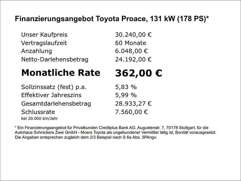 Gebraucht Toyota Proace Verso Executive 178 PS (130 kW) 2018 Schwarz Kombi