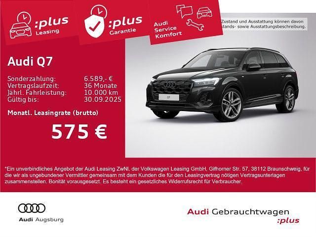 Mythosschwarz metallic Gebraucht 2025 Audi Q7 S-Line SUV | 65.890 € (Fairer Preis) - Bild 1/4