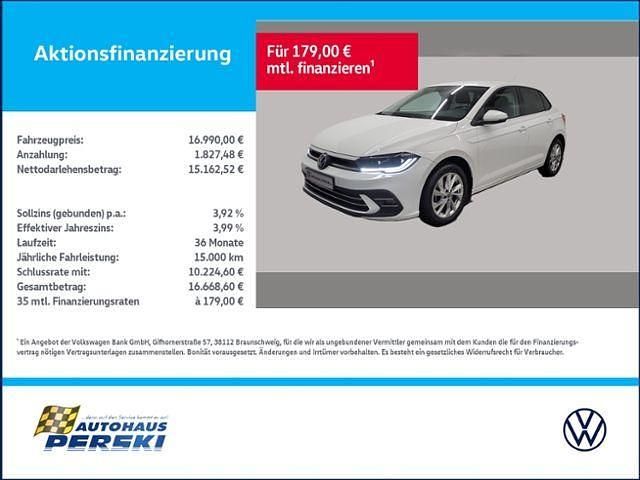 Gebraucht VW Polo Style 95 PS (69 kW) 2021 Weiß Limousine