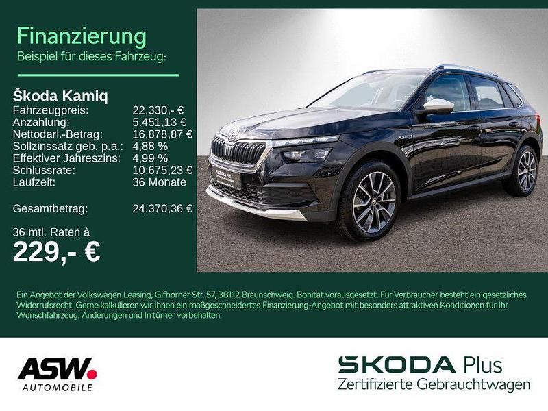 Schwarzmagic perleffekt Gebraucht 2022 Skoda Kamiq ScoutLine SUV | 22.330 € (Fairer Preis) - Bild 1/4