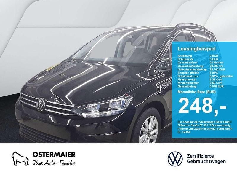 Blau Gebraucht 2024 VW Touran Comfortline Van / Kleinbus | 29.330 € (Guter Preis) - Bild 1/4
