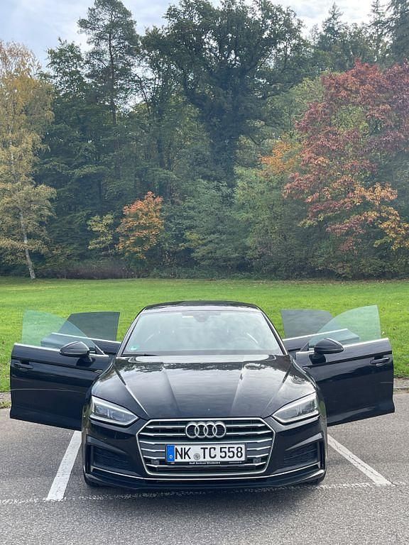 Schwarz Gebraucht 2018 Audi A5 Sportback S-Line Limousine | 15.700 € (Superpreis) - Bild 1/4