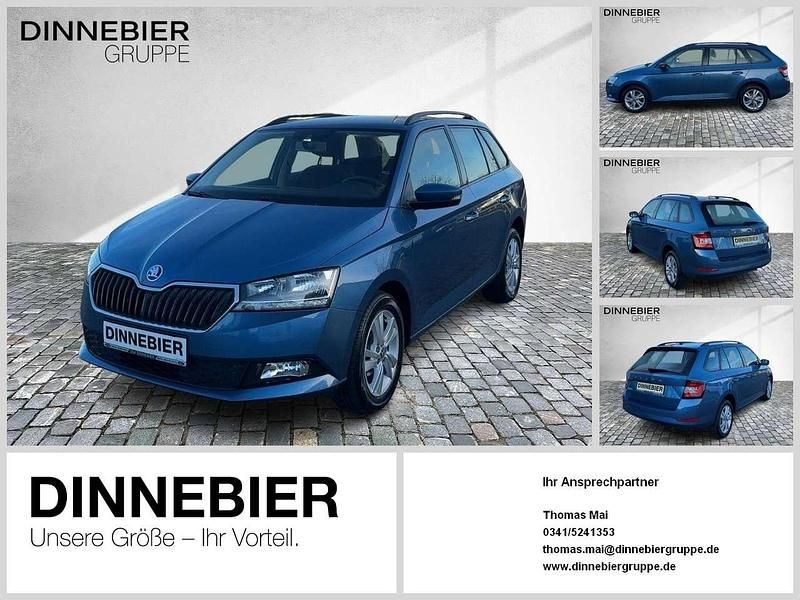 Blau (metallic) Gebraucht 2020 Skoda Fabia Ambition Kombi | 14.900 € (Fairer Preis) - Bild 1/4