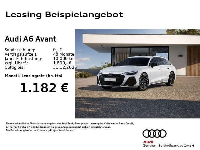 Weiß Neu 2025 Audi A6 Edition .1 Kombi | 85.444 € - Bild 1/4