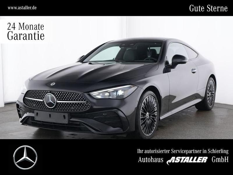 Metalliclack obsidianschwarz Gebraucht 2024 Mercedes CLE200 AMG line Coupé | 55.400 € (Fairer Preis) - Bild 1/4