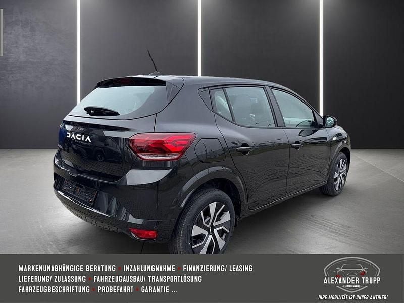 Neu Dacia Sandero Expression 91 PS (66 kW) 2025 Schwarz Limousine