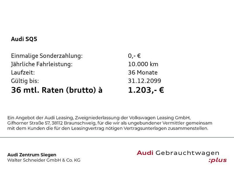 Neu Audi SQ5 Sport 367 PS (269 kW) 2026 Tamboragrau metallic SUV