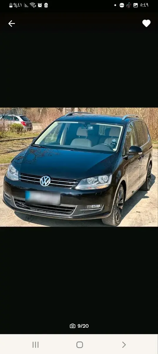 Gebraucht VW Sharan 170 PS (125 kW) 2011 Schwarz Van / Kleinbus