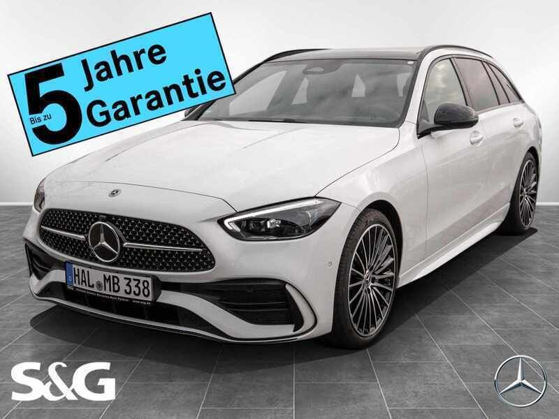 Unilack polarweiß Gebraucht 2025 Mercedes C220 AMG Kombi | 54.199 € - Bild 1/4