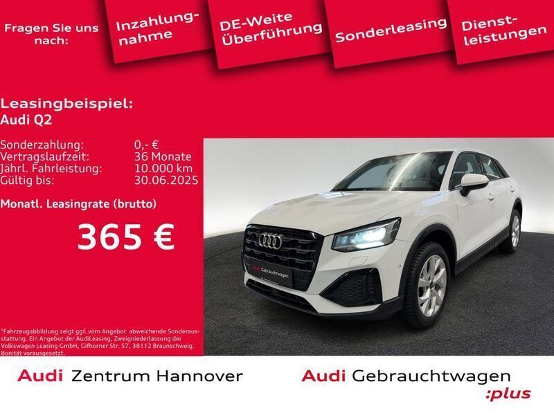 2y gletscherweiß metallic Gebraucht 2024 Audi Q2 Advanced Plus SUV | 32.450 € (Fairer Preis) - Bild 1/4