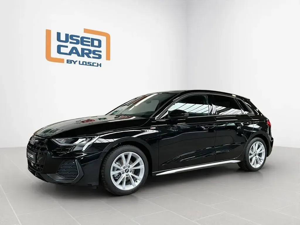 Używany Audi A3 S-line plus 150 KM (110 kW) 2025 Czarny Sedan/Limuzyna
