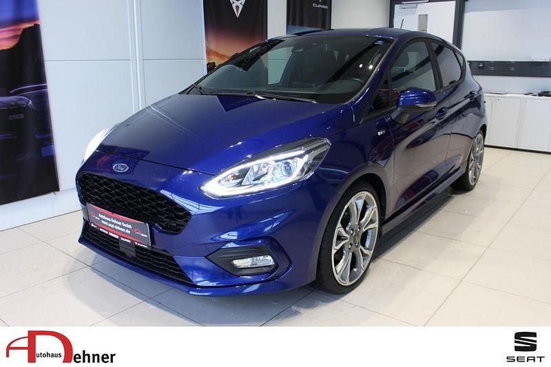 Blau Gebraucht 2018 Ford Fiesta ST-Line Kleinwagen | 11.480 € (Fairer Preis) - Bild 1/4