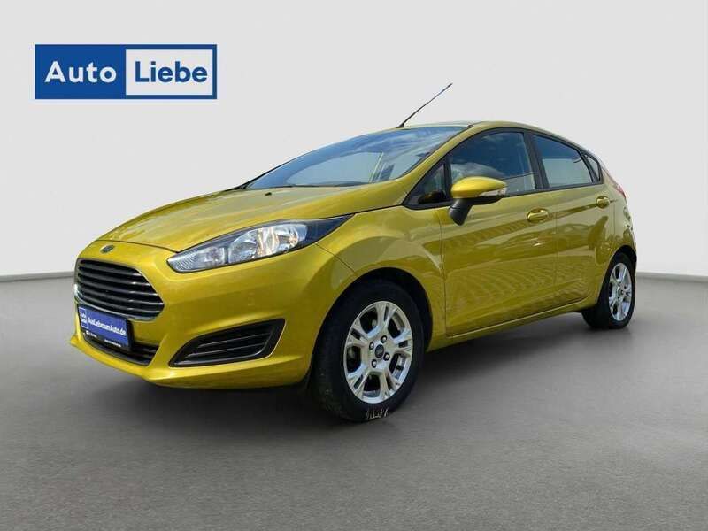 Mustard olivegelb metallic Gebraucht 2013 Ford Fiesta SYNC Edition Kleinwagen | 7.899 € (Teuer) - Bild 1/4
