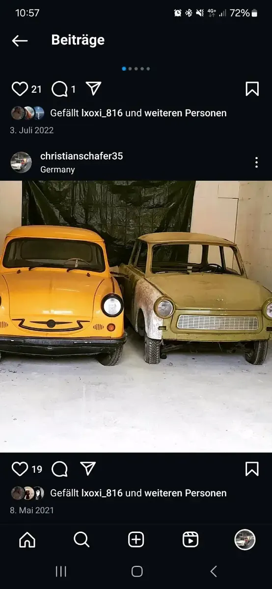Gebraucht Trabant P50 26 PS (19 kW) 1957 Gelb Limousine
