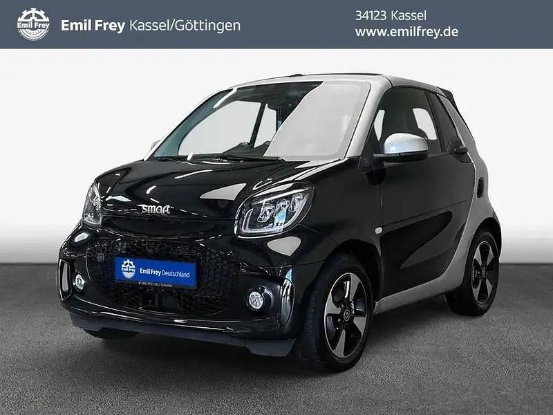 Schwarz Gebraucht 2024 Smart ForTwo Electric Drive Passion Exclusive Cabrio | 18.200 € (Fairer Preis) - Bild 1/4