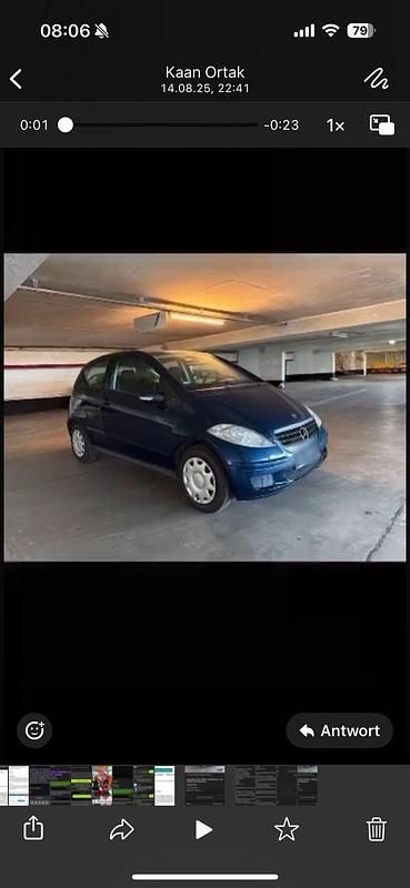 Blau Gebraucht 2005 Mercedes A170 Kleinwagen | 2.600 € (Fairer Preis) - Bild 1/4