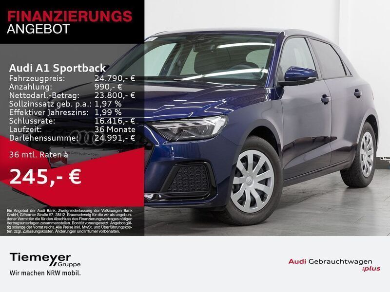 Blau Gebraucht 2024 Audi A1 Sportback Advanced Kleinwagen | 24.790 € (Fairer Preis) - Bild 1/4