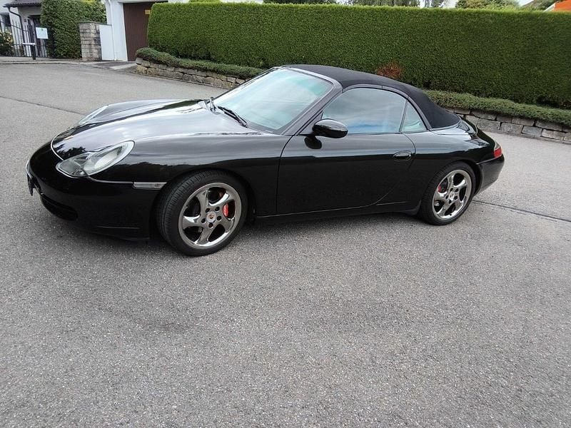 Schwarz Gebraucht 1999 Porsche 911 Carrera Cabriolet Cabrio | 35.000 € (Teuer) - Bild 1/4