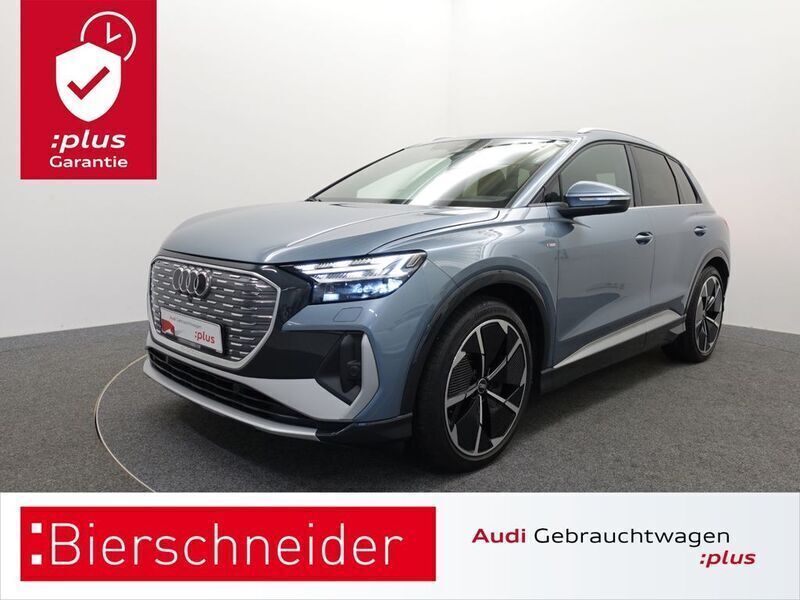 Blau Gebraucht 2021 Audi Q4 e-tron S-Line SUV | 42.950 € (Etwas zu teuer) - Bild 1/4