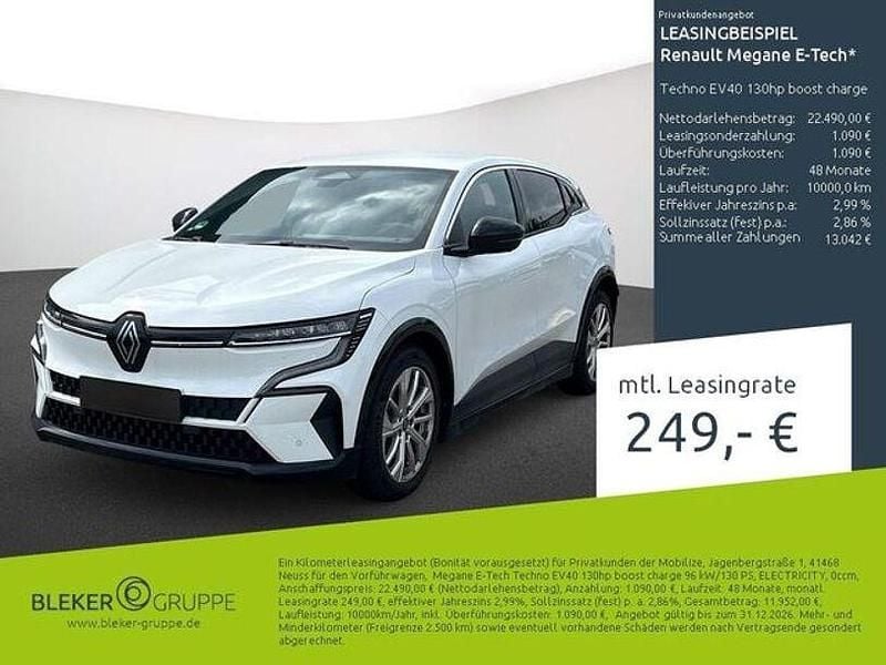 Arktisweiß Gebraucht 2023 Renault Mégane IV Techno Limousine | 20.970 € (Superpreis) - Bild 1/3