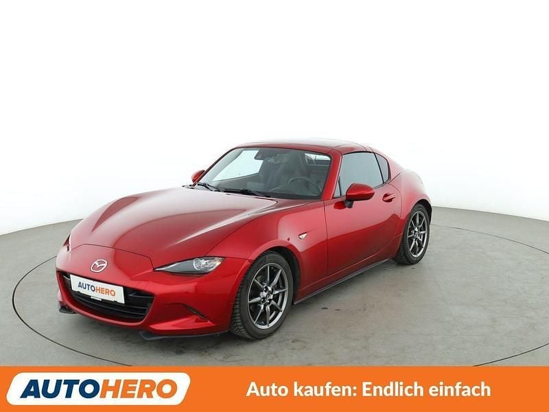 Rot Gebraucht 2018 Mazda MX5 Sports-Line Cabrio | 19.150 € (Fairer Preis) - Bild 1/3