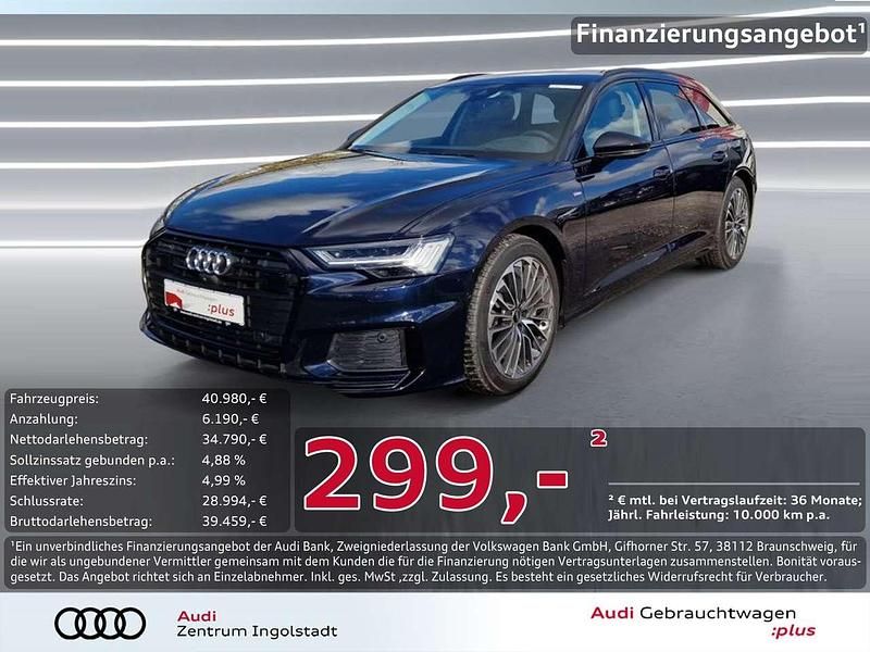 Blau Gebraucht 2022 Audi A6 S-Line Kombi | 40.980 € (Guter Preis) - Bild 1/3