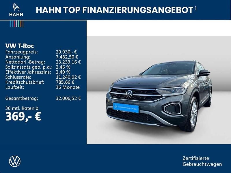 Gebraucht VW T-Roc Style 150 PS (110 kW) 2025 Indiumgrau metallic SUV