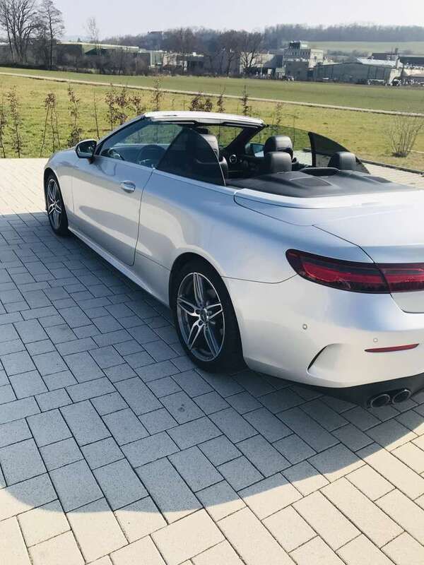 Silber Gebraucht 2018 Mercedes E220 AMG line Cabrio | 35.000 € (Fairer Preis) - Bild 1/4