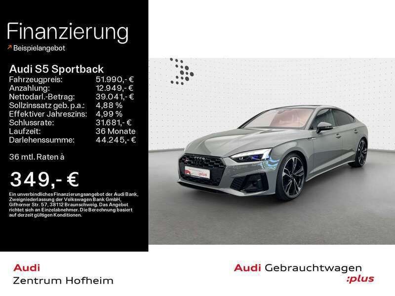 Quantumgrau Gebraucht 2022 Audi S5 Limousine | 51.990 € (Teuer) - Bild 1/4