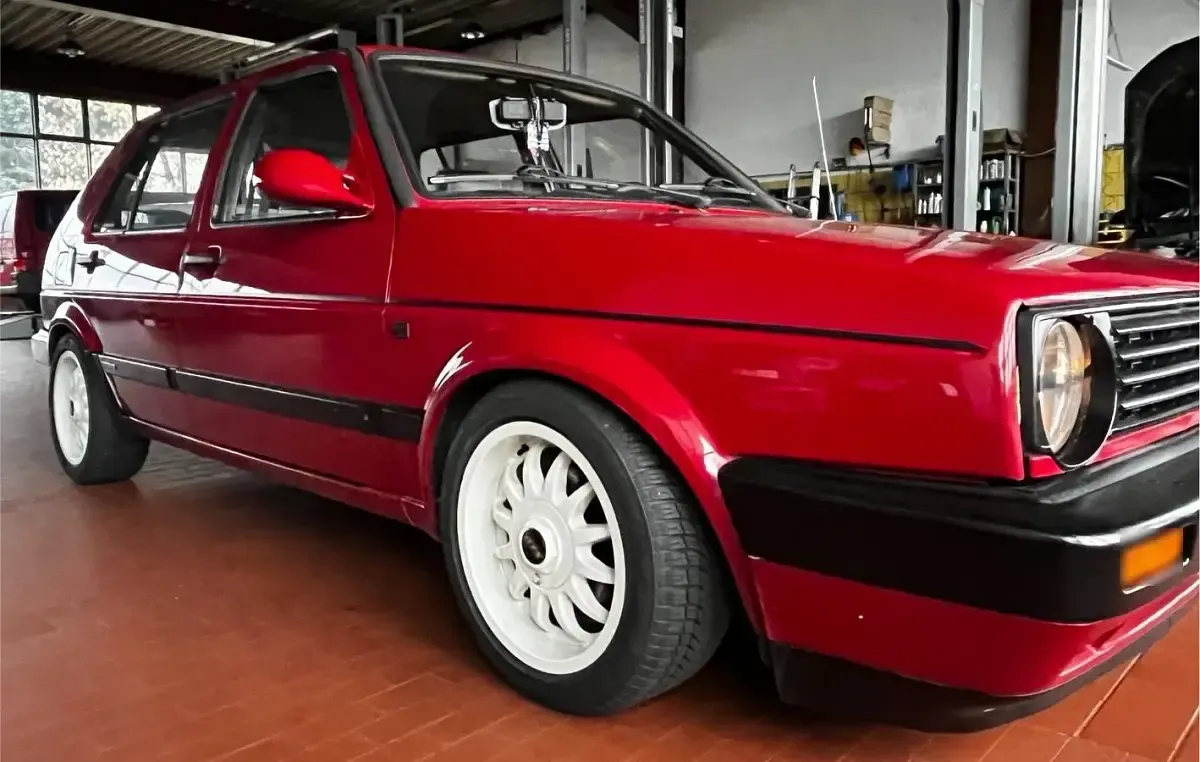 Brugt VW Golf II 58 HK (42 kW) 1990 Rød Hatchback