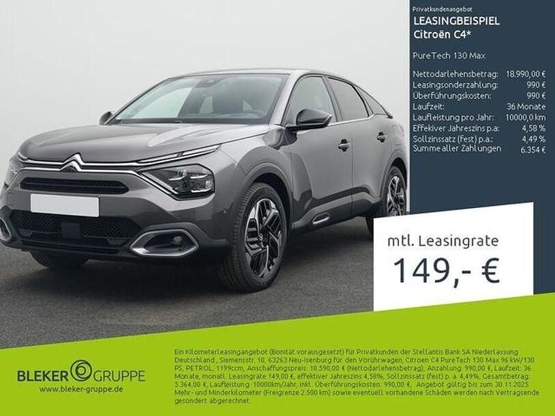 Platiniumgrau (meta Gebraucht 2024 Citroën C4 PureTech Limousine | 18.990 € (Fairer Preis) - Bild 1/3