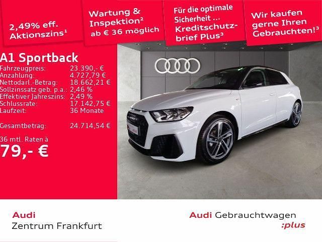Weiß Gebraucht 2024 Audi A1 Sportback S-Line Kleinwagen | 23.390 € (Fairer Preis) - Bild 1/2