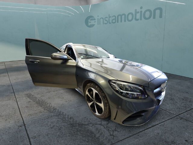 Grau Gebraucht 2020 Mercedes C300e AMG line Kombi | 29.188 € (Teuer) - Bild 1/2