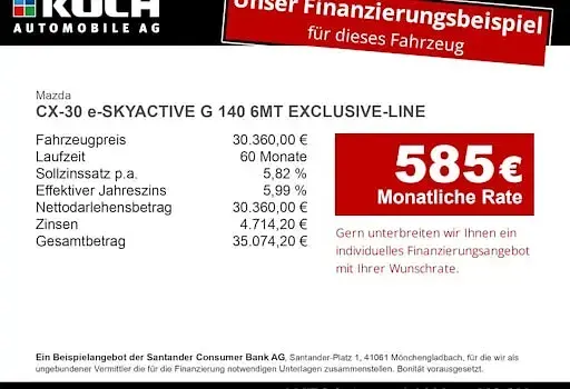 Neu Mazda CX-30 Exclusive-Line 140 PS (102 kW) 2026 Weiß SUV