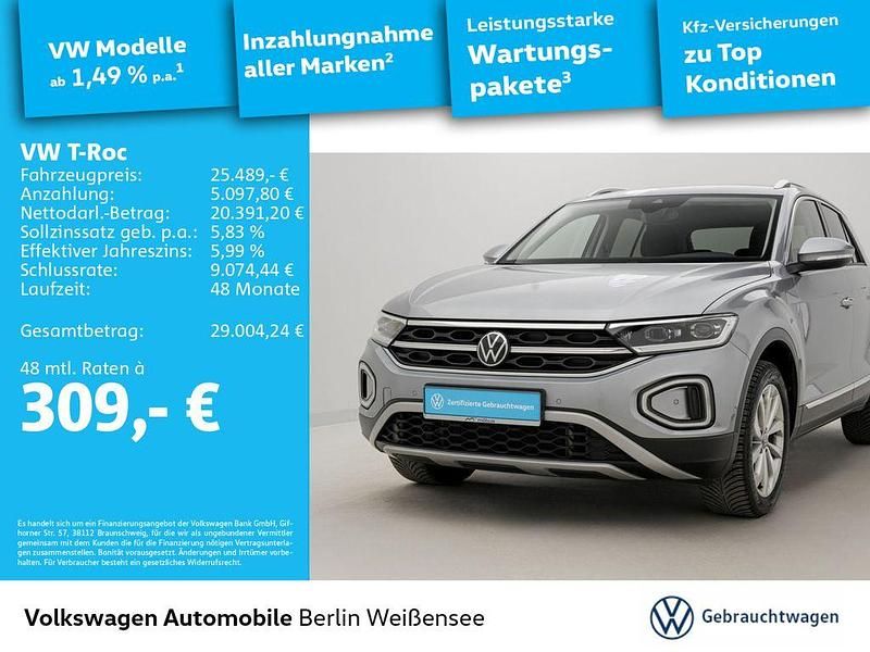 Gebraucht VW T-Roc Style 150 PS (110 kW) 2024 Silber SUV