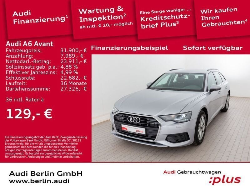 Florettsilber metallic Gebraucht 2023 Audi A6 Ambiente Kombi | 32.900 € (Superpreis) - Bild 1/3