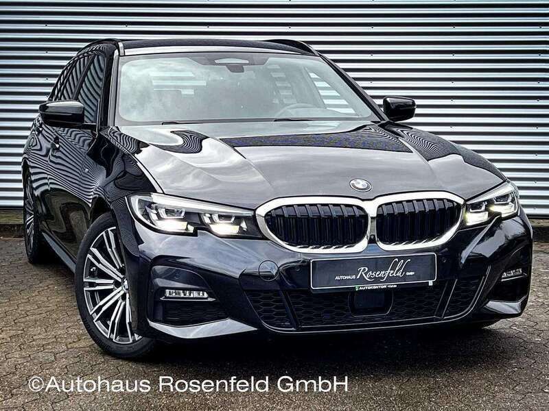 475sapphire black metallic Gebraucht 2021 BMW 320 M Sport Kombi | 34.690 € (Superpreis) - Bild 1/4