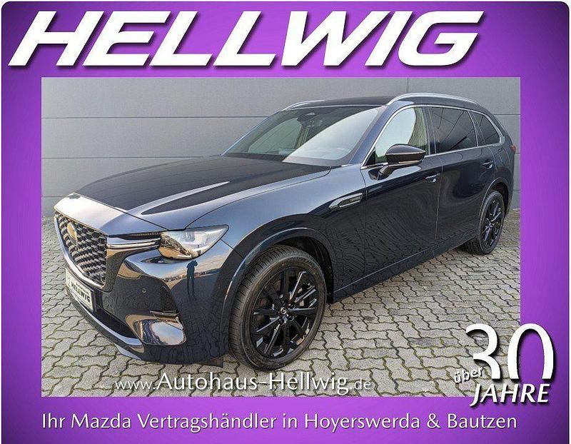 Blau Gebraucht 2025 Mazda CX-80 Homura-Line SUV | 49.480 € (Superpreis) - Bild 1/4