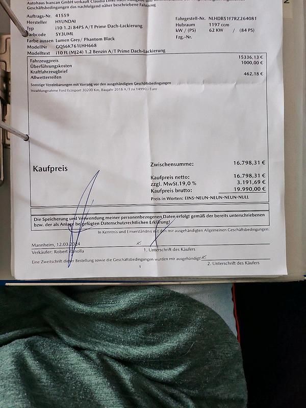 Andere außenfarben Gebraucht 2024 Hyundai i10 Prime Kleinwagen | 16.500 € (Guter Preis) - Bild 1/4