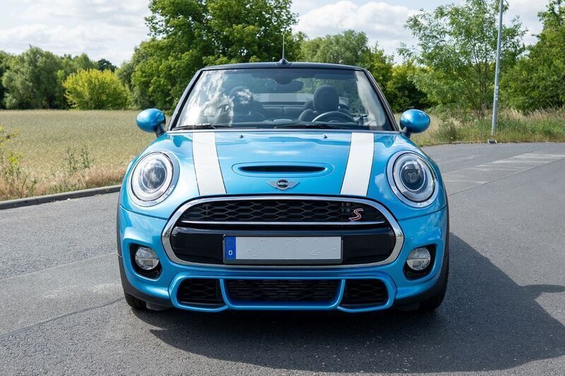 Blau Gebraucht 2016 Mini John Cooper Works Cabriolet Chili Cabrio | 21.399 € (Fairer Preis) - Bild 1/4