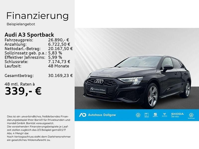 Gebraucht Audi A3 S-Line 245 PS (180 kW) 2022 Mythosschwarz metallic Limousine