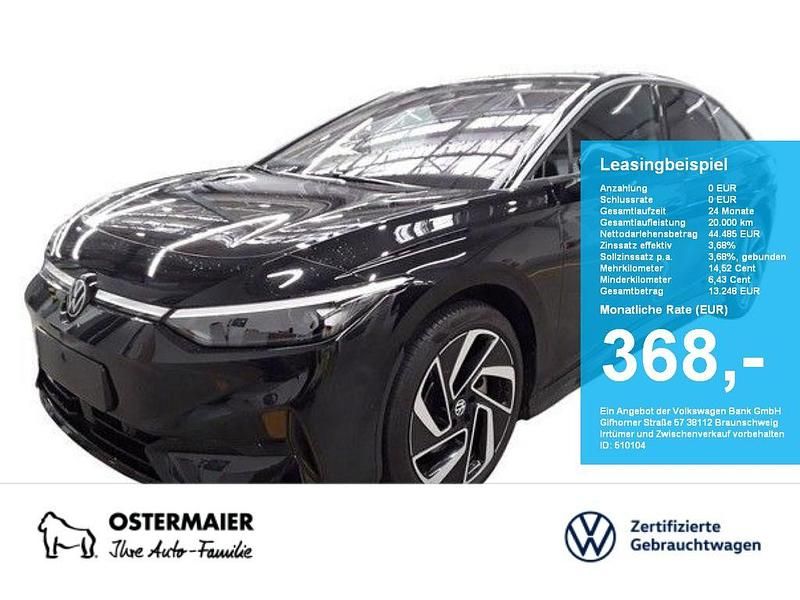 Schwarz (grenadillschwarz) Gebraucht 2025 VW ID.7 Pro Limousine | 44.485 € (Fairer Preis) - Bild 1/4